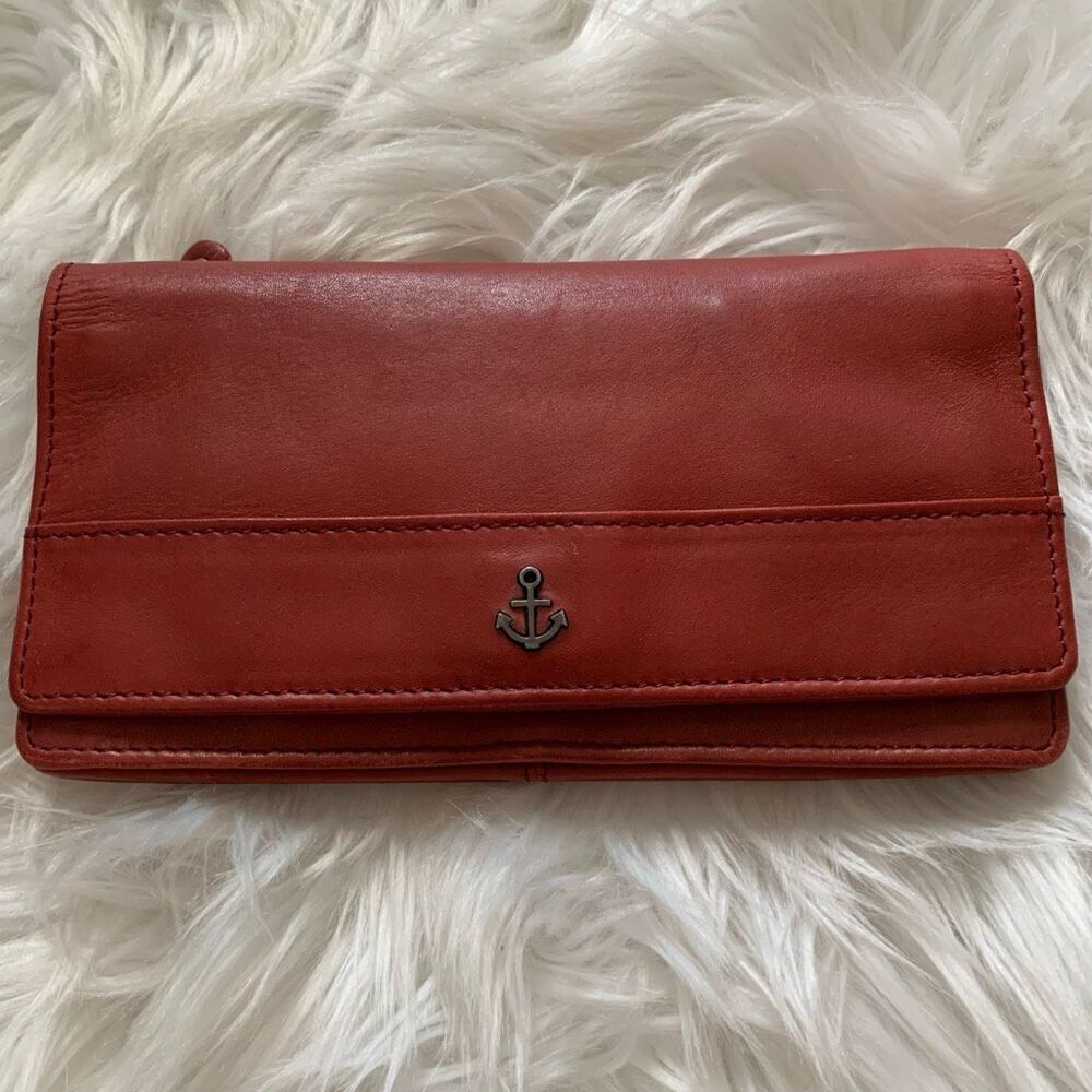 Harbour 2nd Women’s Chili Red Genuine Leather Wallet Clutch